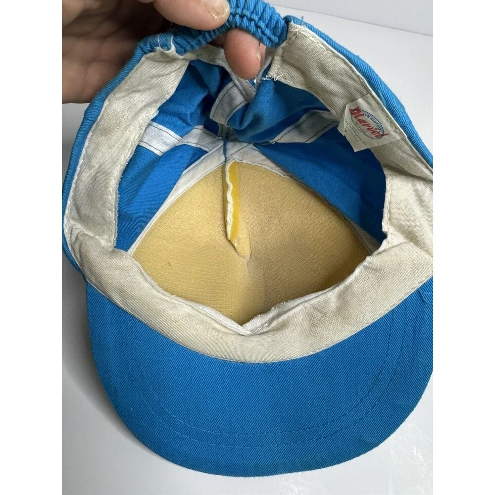Vntg Kids 1990 Warner Bros. Tiny Toon Adventures stretch-fit painter's cap-  med